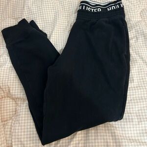 Black hollister sweatpants